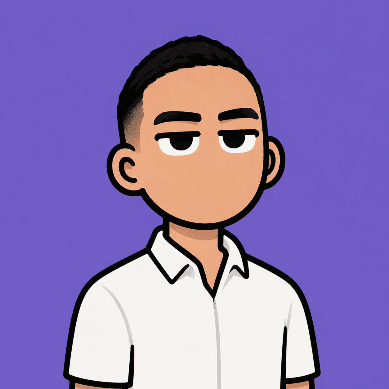 Illustrated portrait of Ayman Ouadoul